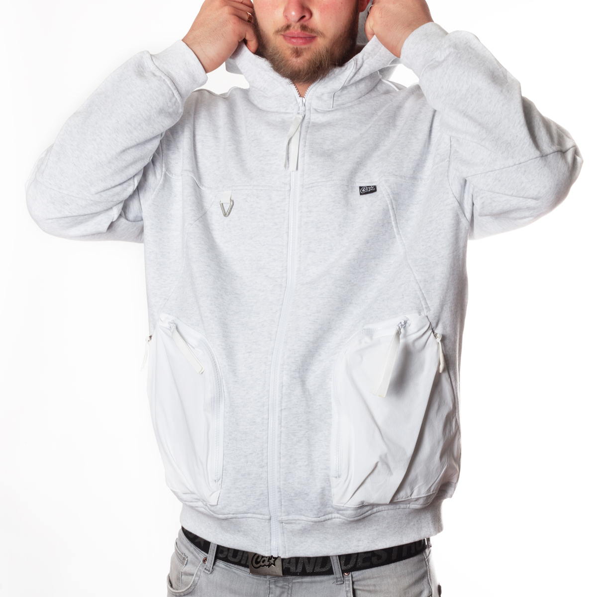 Худи Flash back zip gry