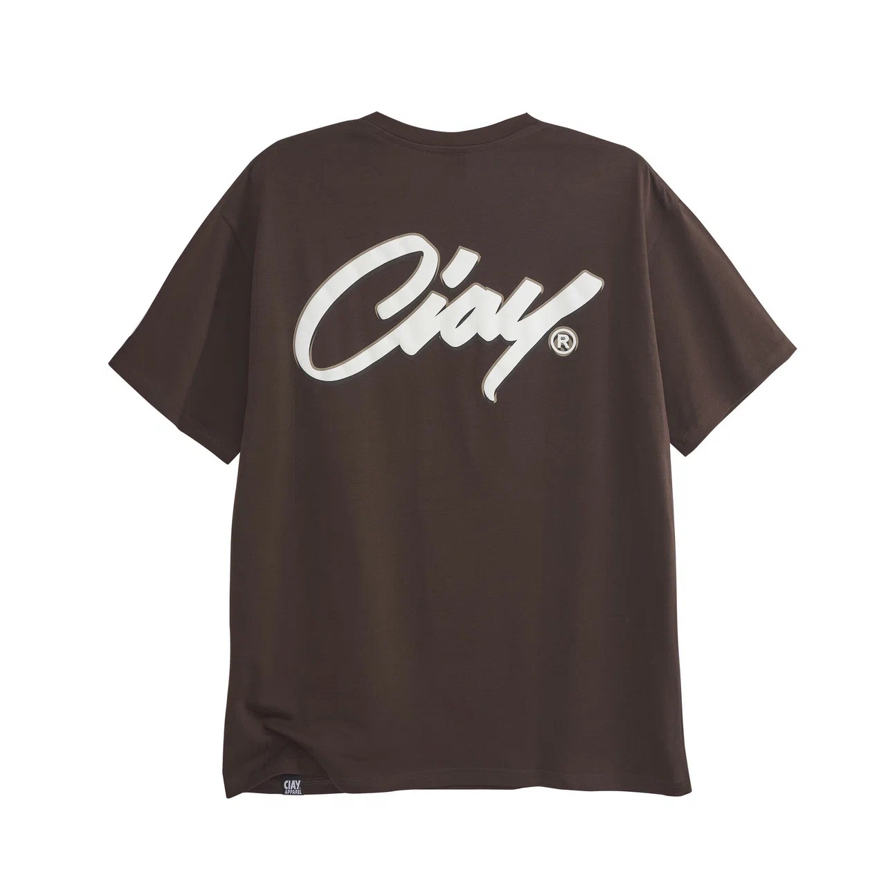 Футболка Tag logo oversize brn