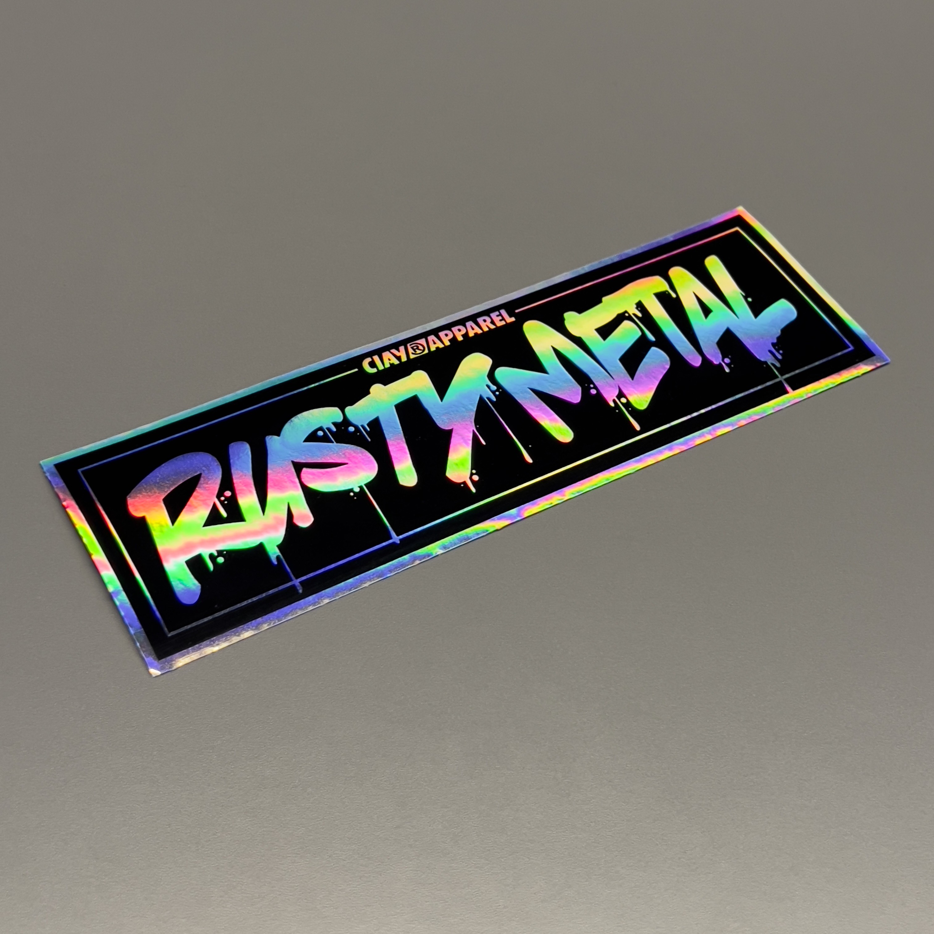 Стикер прямоугольный Rusty Metal