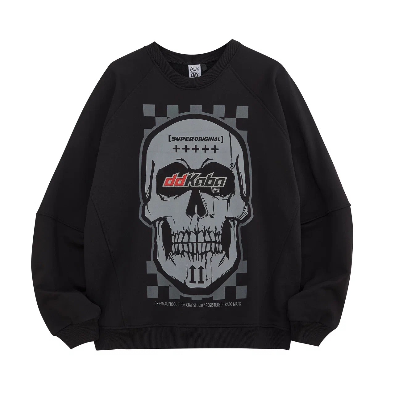Свитшот DDKaba Skull blk
