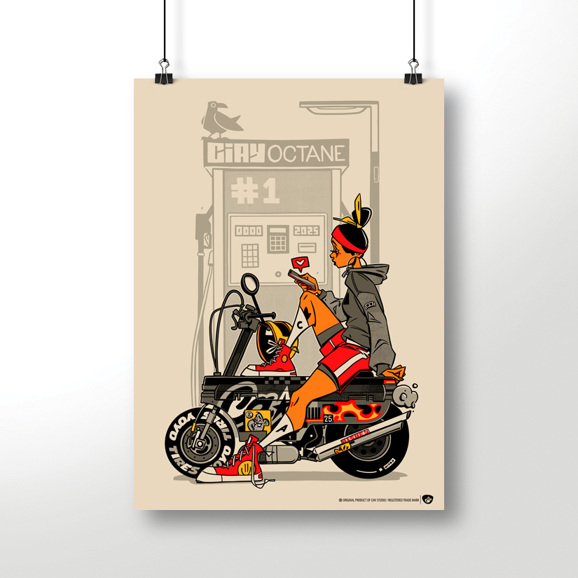 Постер CIAY Scoot girl