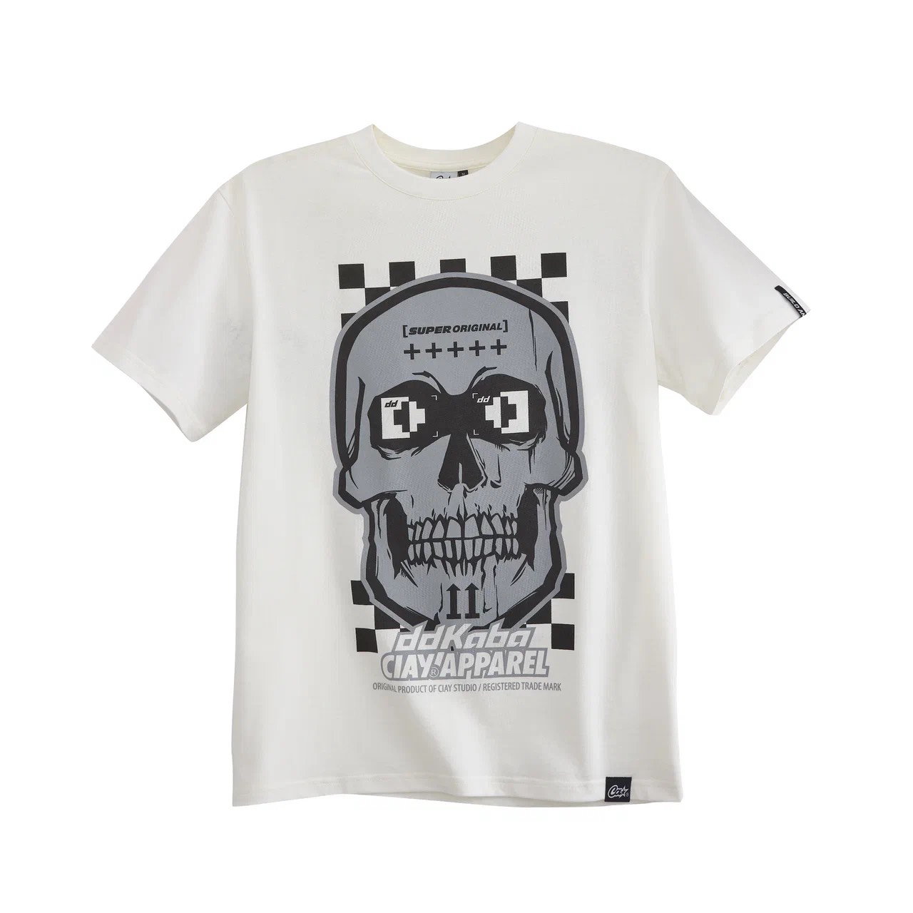 Футболка DDKaba Skull wht