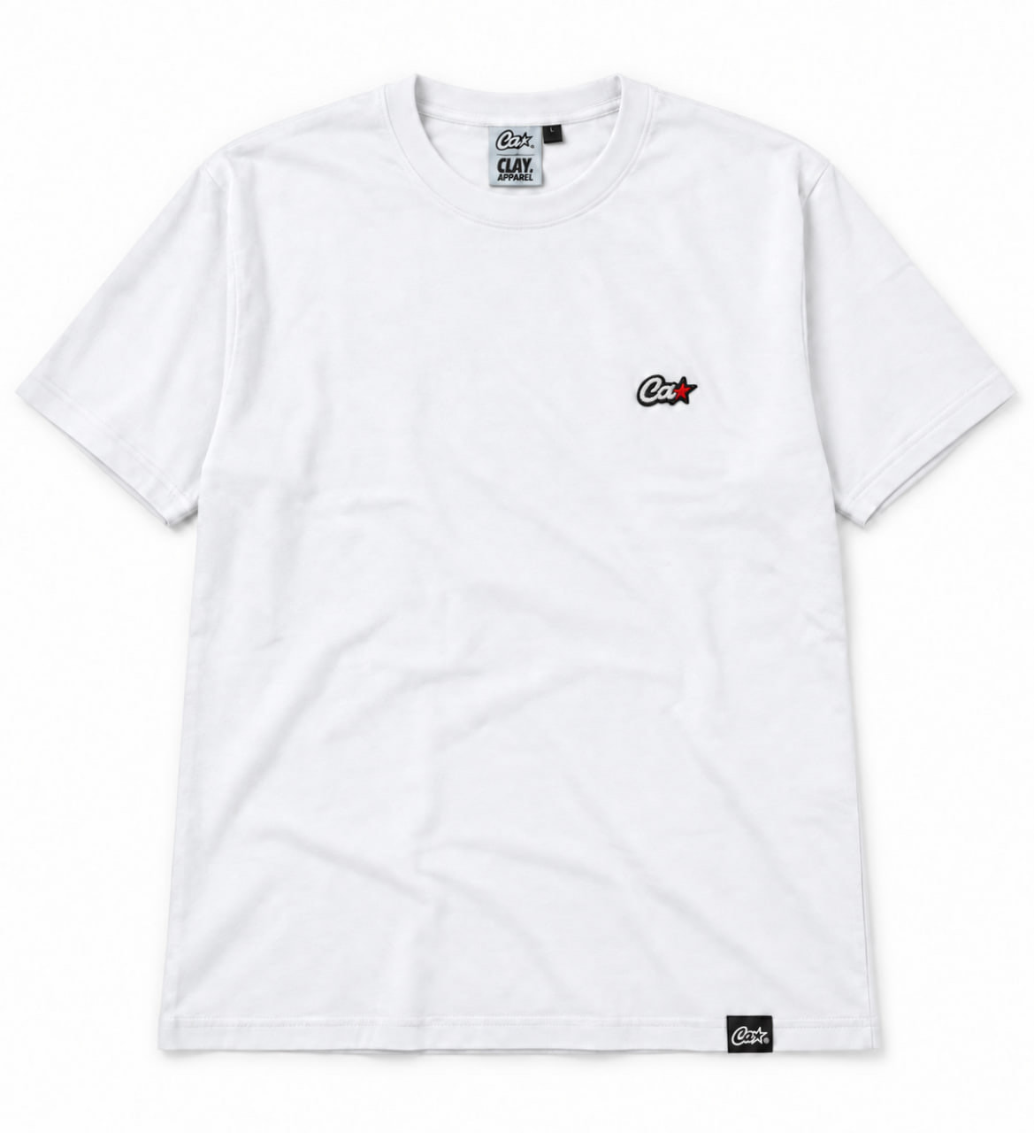 Футболка mini logo oversize wht