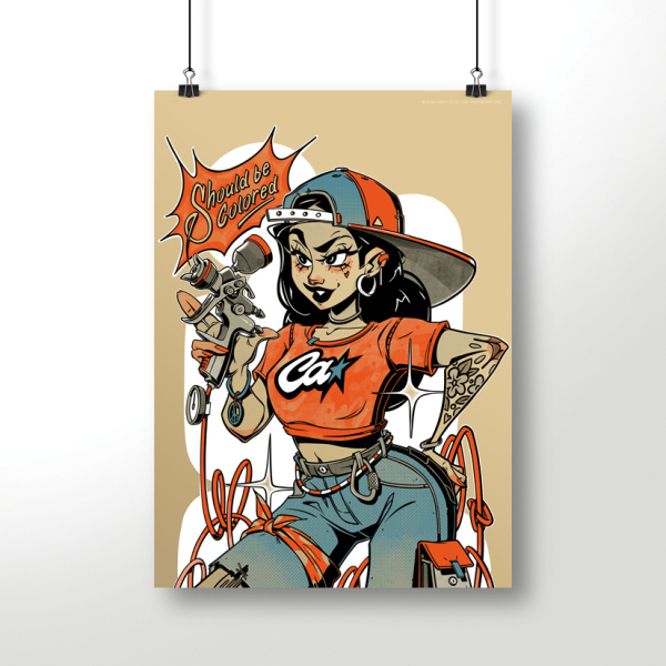 Постер Spray girl