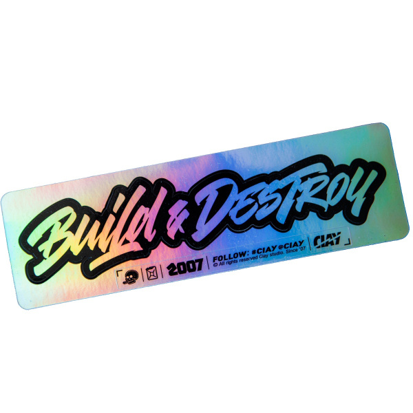 Стикер CIAY Build&Destroy prism