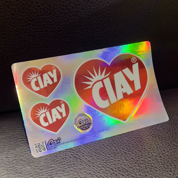 Стикер Ciay holo Hearts