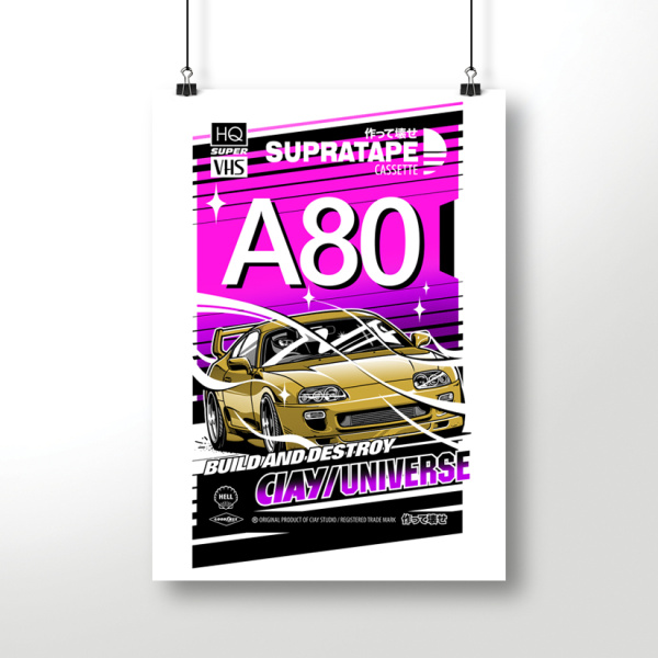 Постер A80 cassette