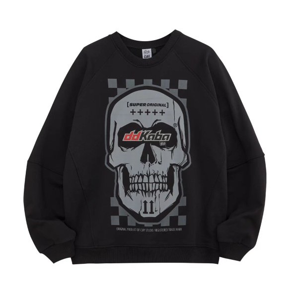 Свитшот DDKaba Skull blk