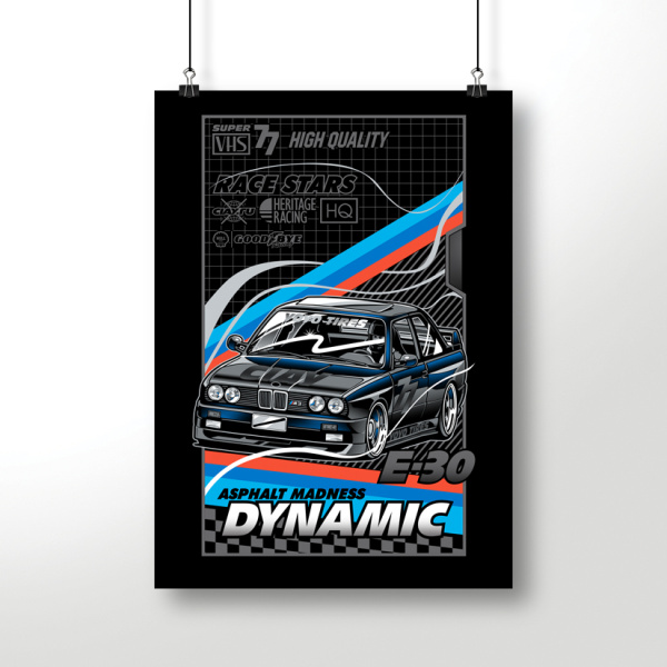 Постер E30 Сassette