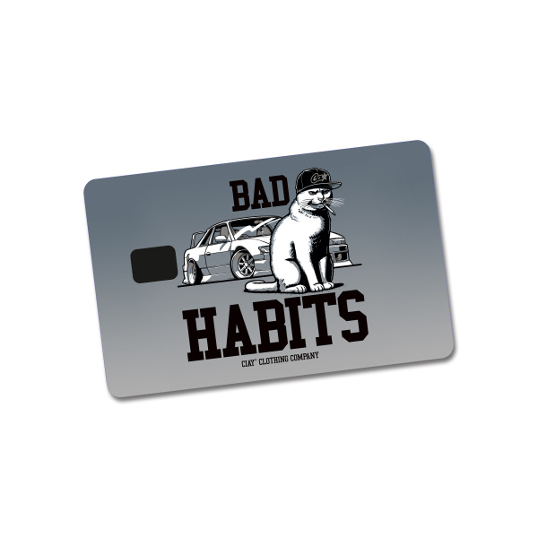 Стикер для банковской карты Bad Habits