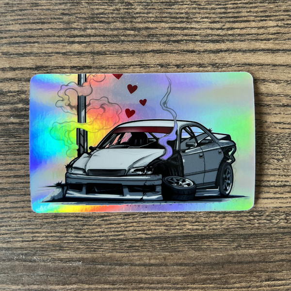 Стикер для банковской карты Love is... holo