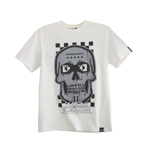 Футболка DDKaba Skull wht