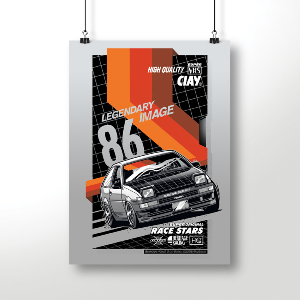 Постер AE86 cassette