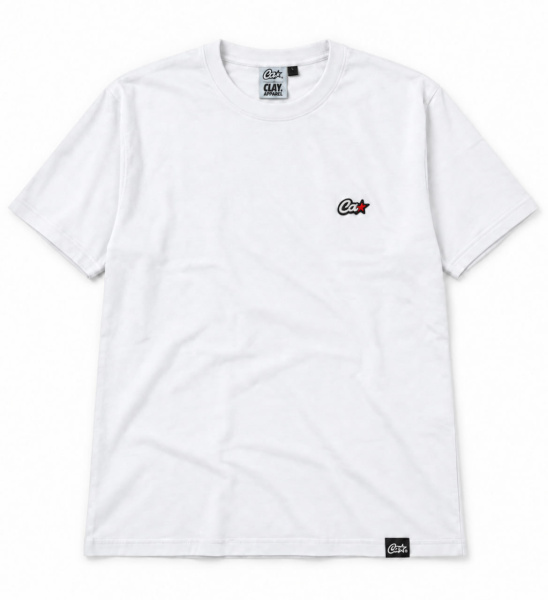 Футболка mini logo oversize wht