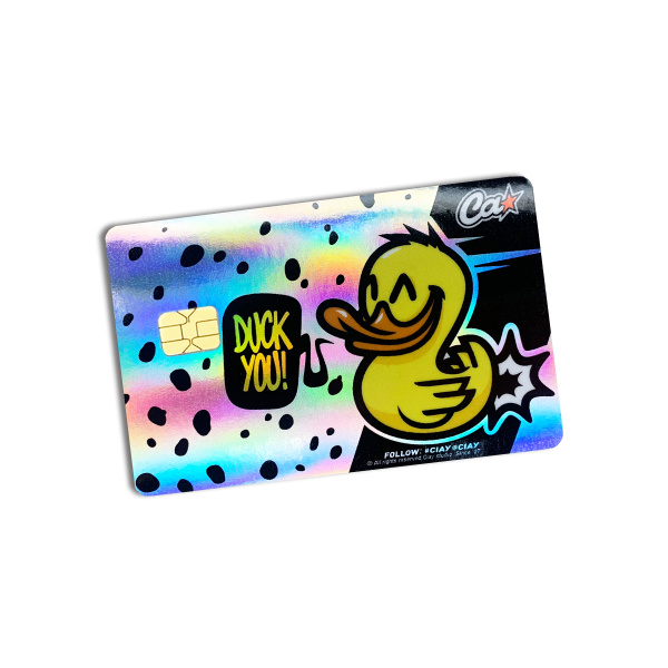 Стикер для банковской карты Duck You! holo