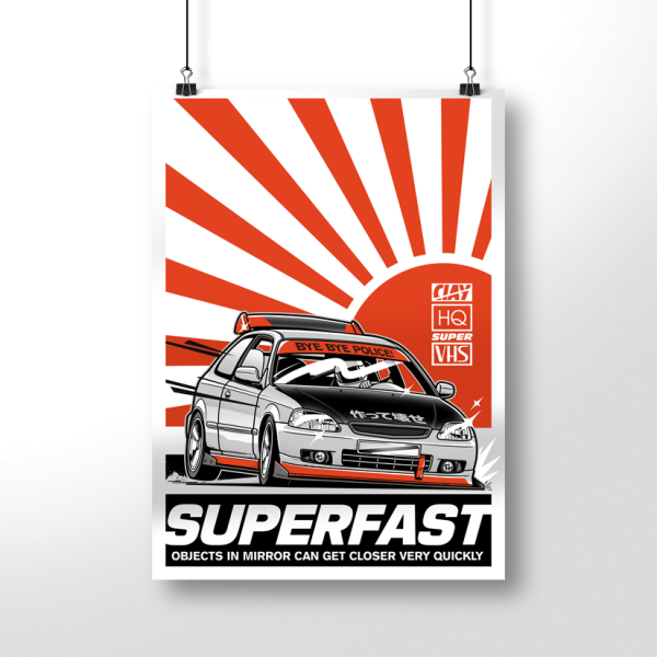 Постер Superfast kanjo