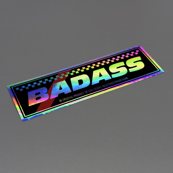 Стикер прямоугольный Badass